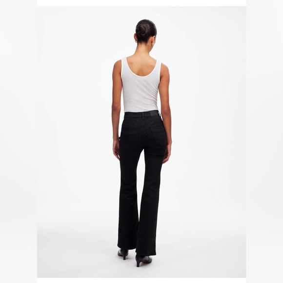MADEWELL Flea Market Flare Jeans in black frost NEW NT672 $128 size 30 - Picture 3 of 16